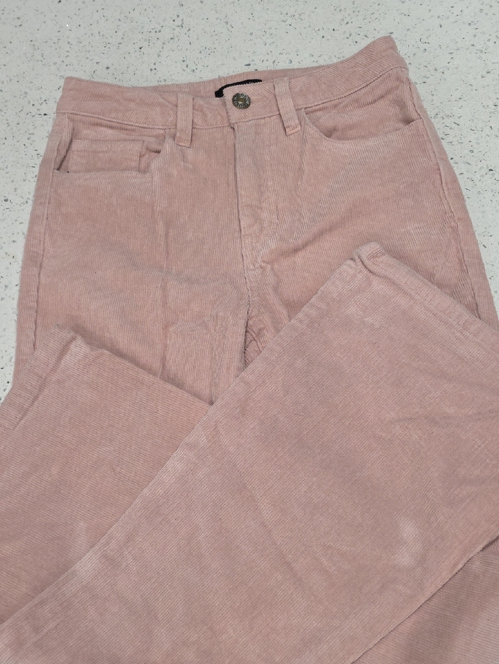 Forever 21 Womens Corduroy Pants in Dusty Rose